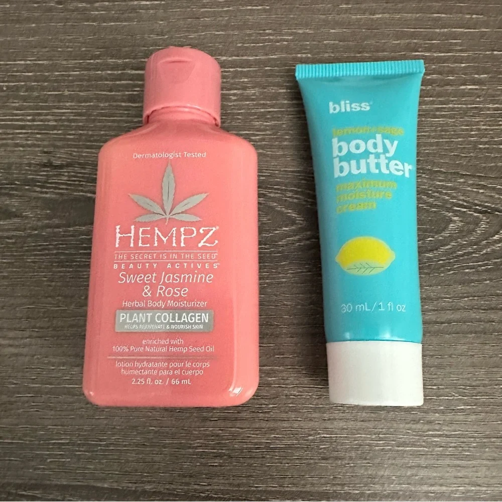 Bliss Lemon Sage Body Butter Hempz Sweet Jasmine Rose Herbal Body Moisturizer